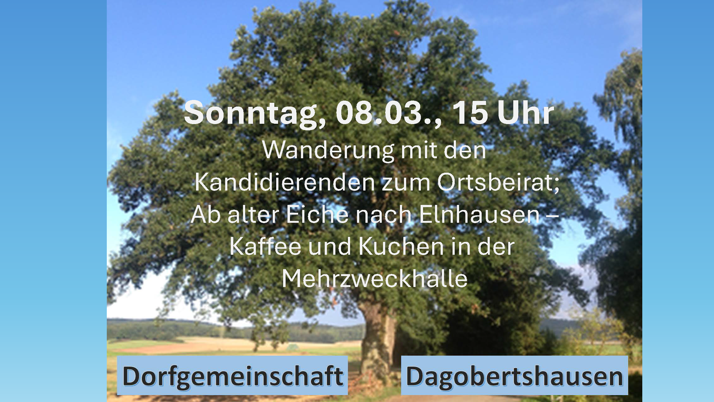 Wanderung mit Kandidierenden zum Ortsbeirat