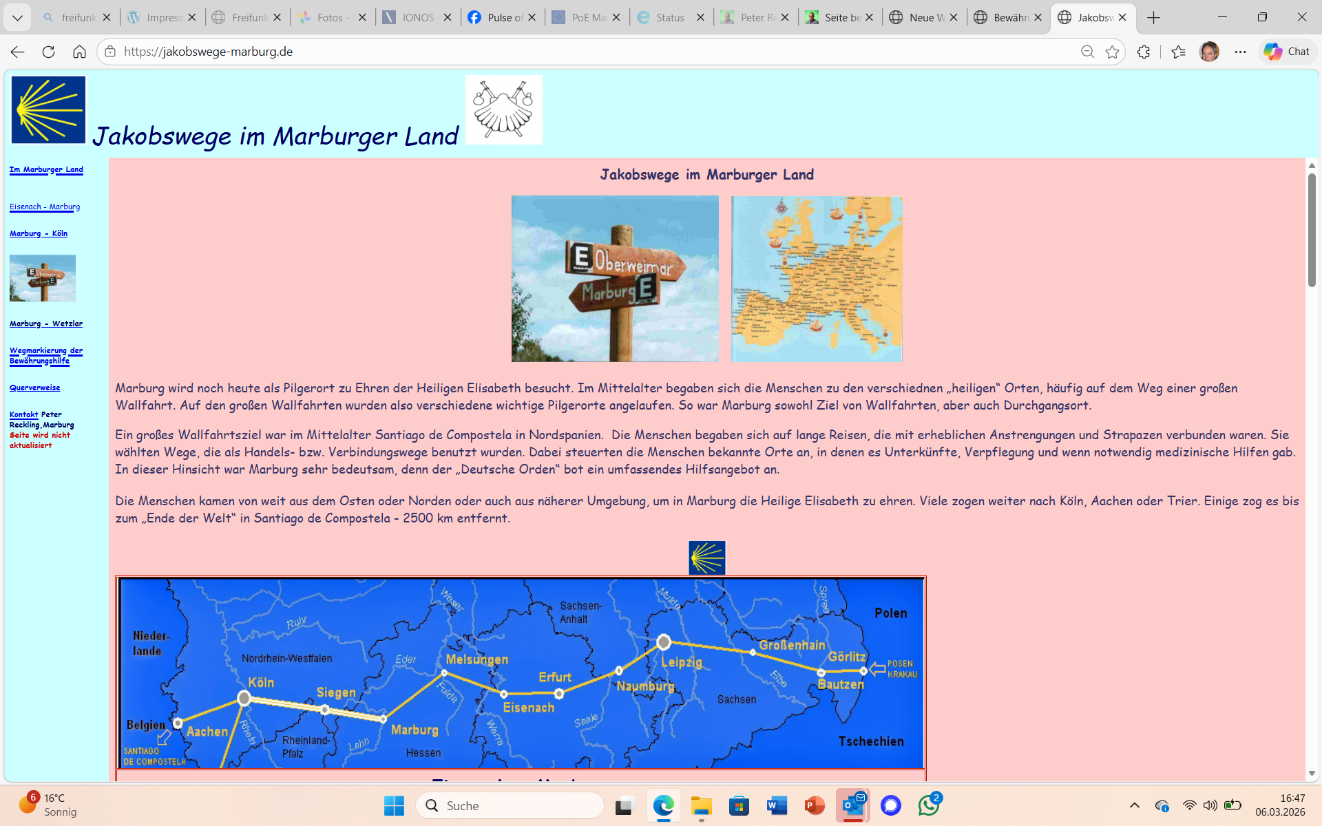 Jakobswege im Marburger Land